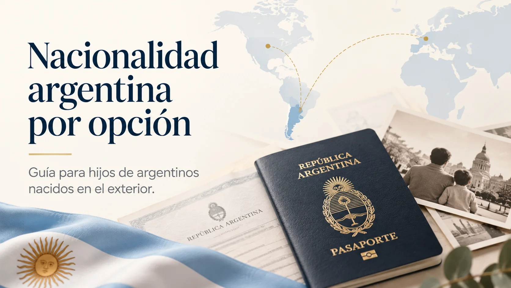Nacionalidad argentina por opción para hijos de argentinos nacidos en el exterior