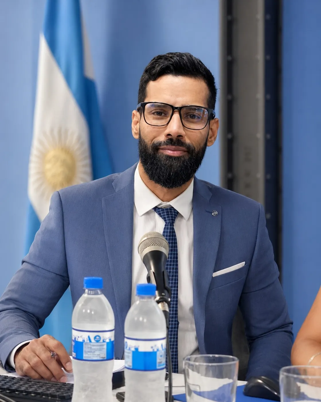 Dr. César Suárez durante una actividad institucional